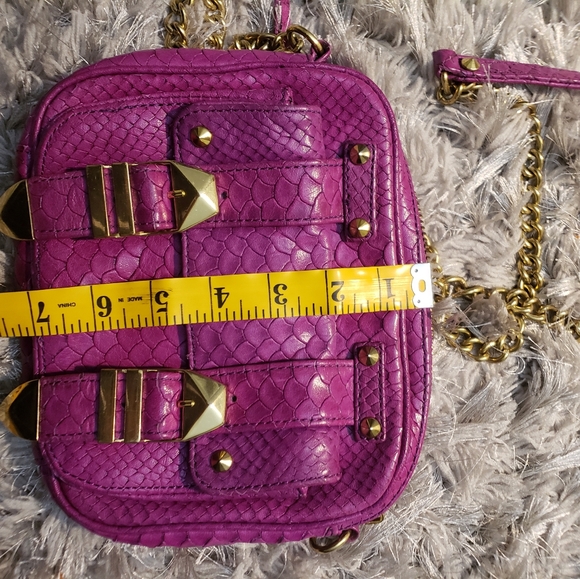 Rebecca Minkoff Purple and Gold Crossbody Bag - Picture 6 of 6